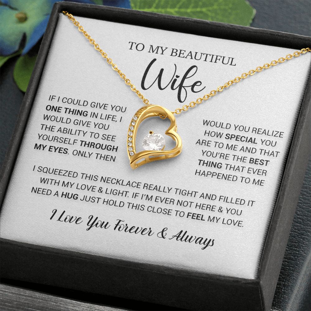 To My Wife Necklace Gift, Birthday Gifts For Wife, Anniversary Gift For Her