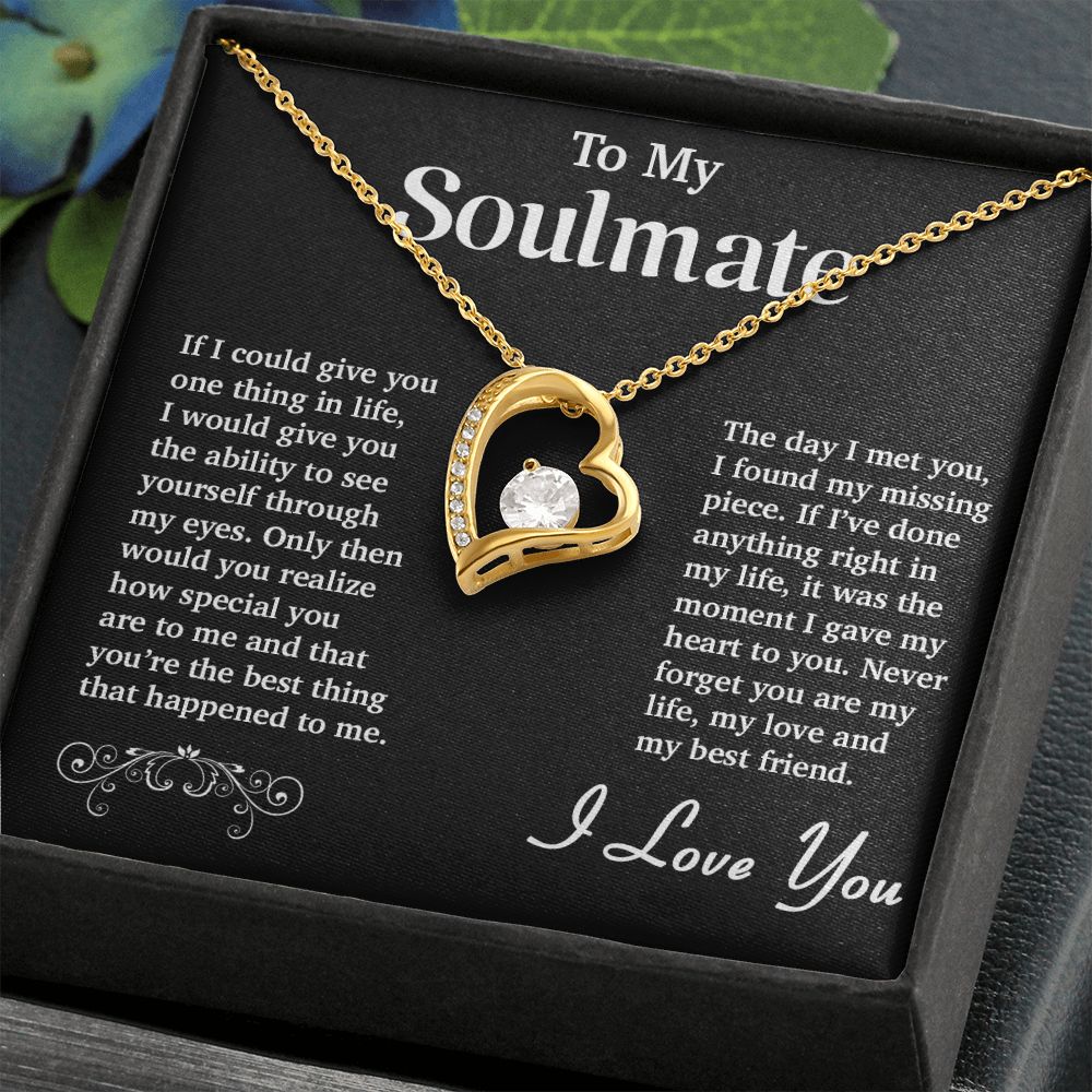 To My Soulmate Necklace, Valentine Gift For Her, Gift For Soulmate, Gift For Her