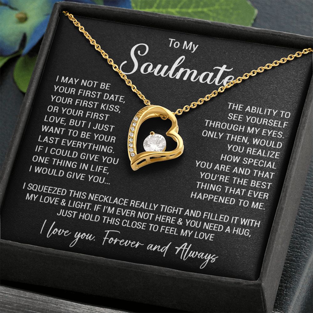 To My Soulmate Necklace Gift For Girlfriend Wife Birthday Gifts Christmas Gifts