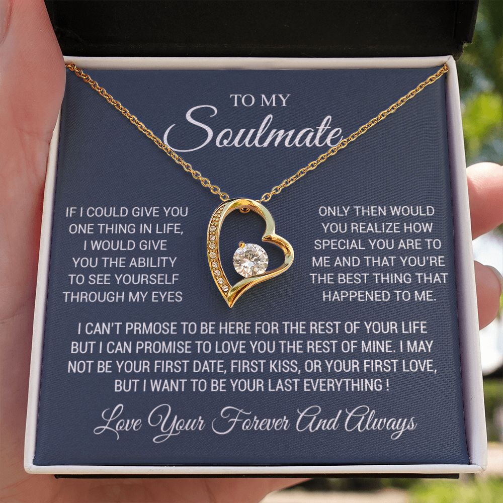 To My Soulmate Necklace, Soulmate Birthday, Soulmate Anniversary Gift