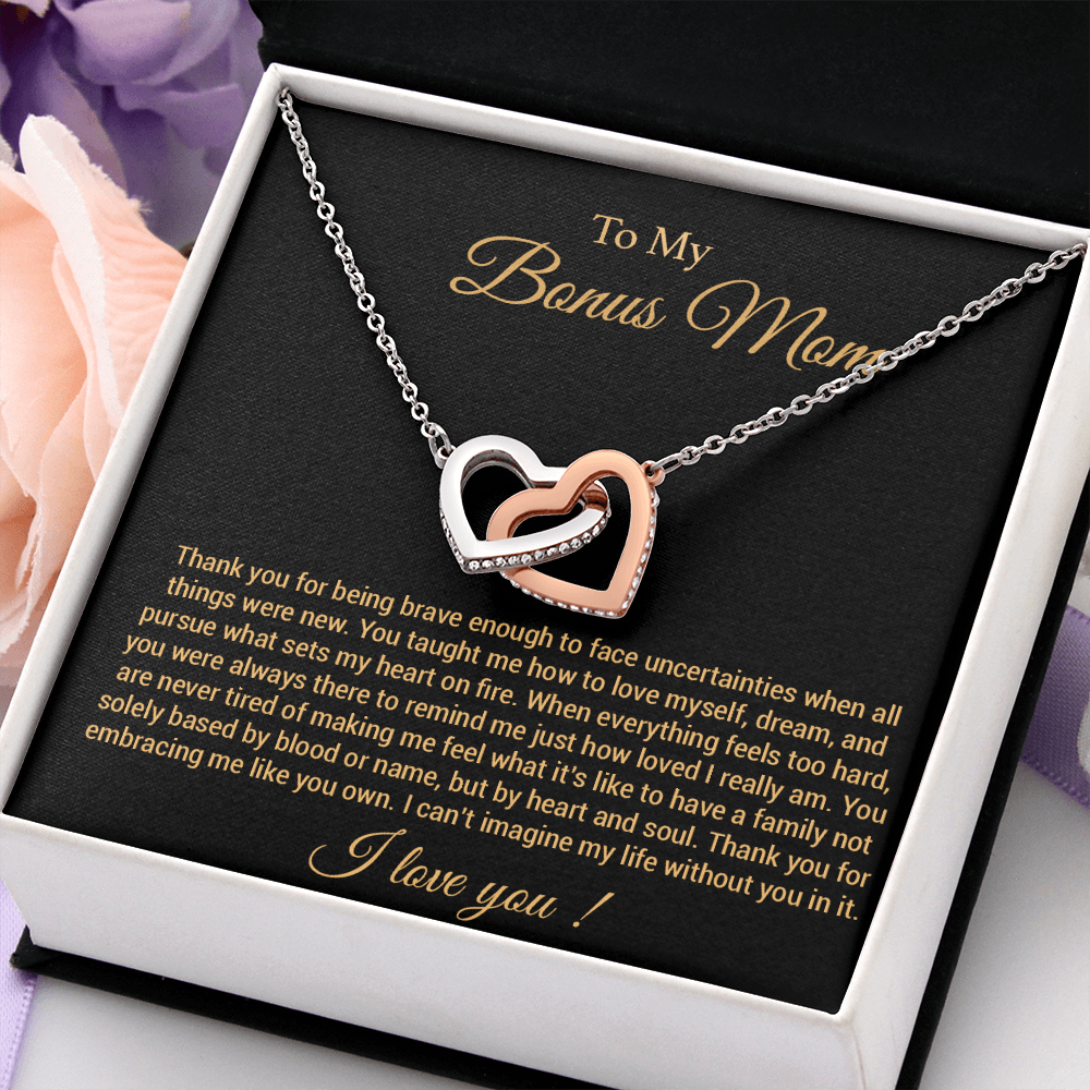 To My Bonus Mom Necklace, Step Mom Gift, Birthday & Mother's Day from Daughter