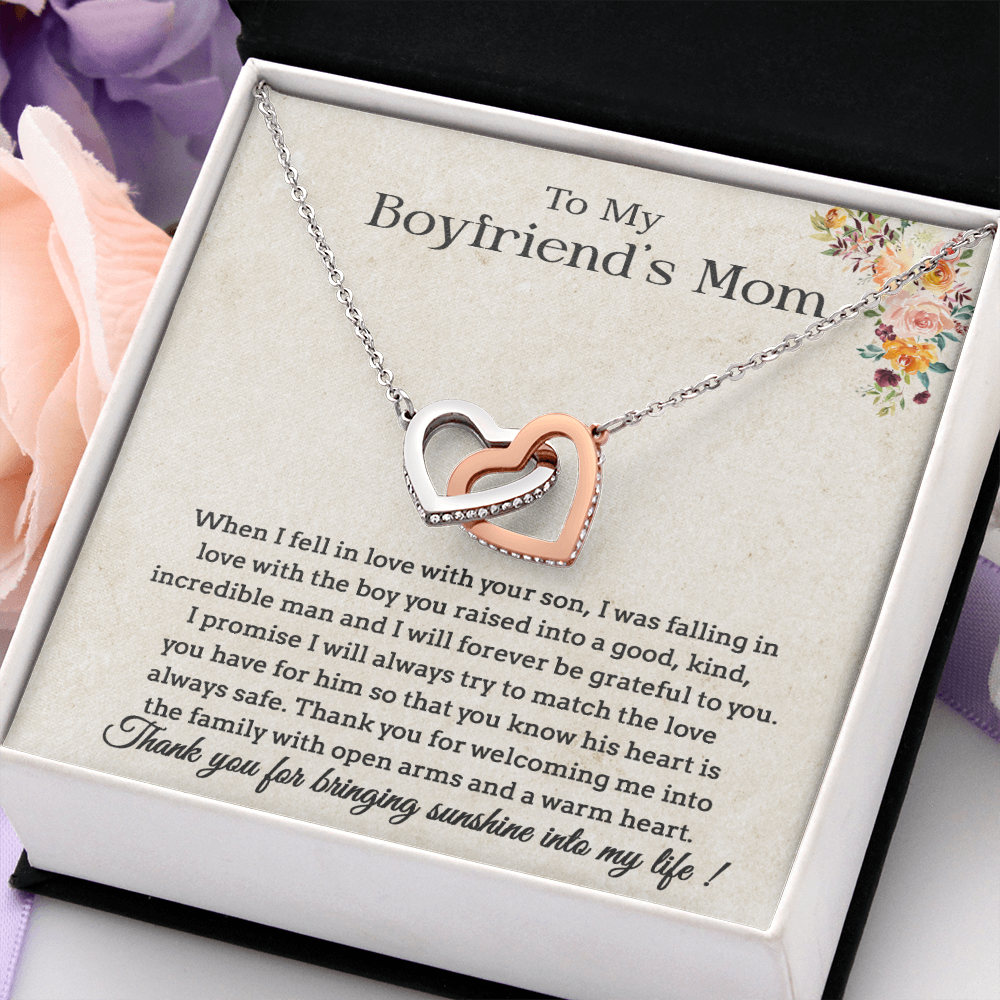To My Boyfriend's Mom Necklace, Gift for Boyfriend Mom, Mother's Day Gift
