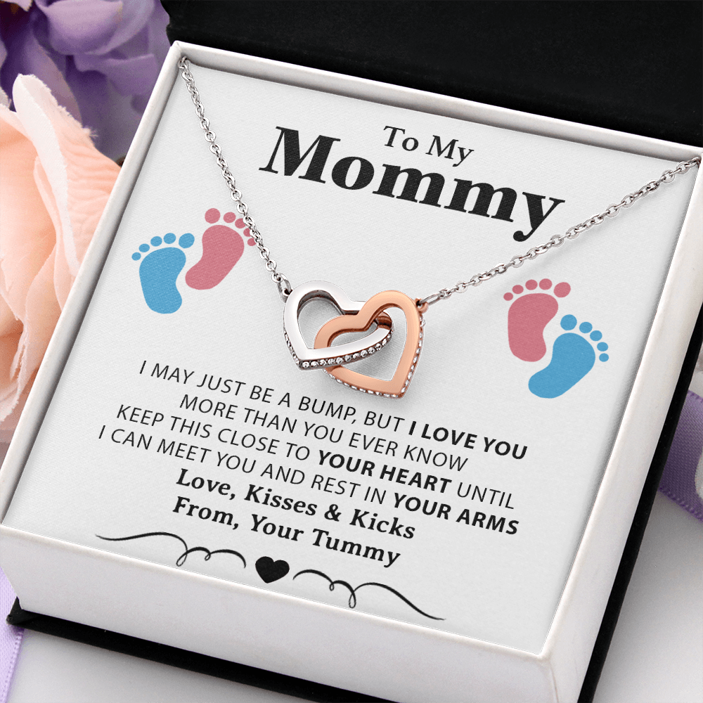 New Mom Necklace, Birthday Gift from Baby Bump, Mom To Be Gift, Mother's Day