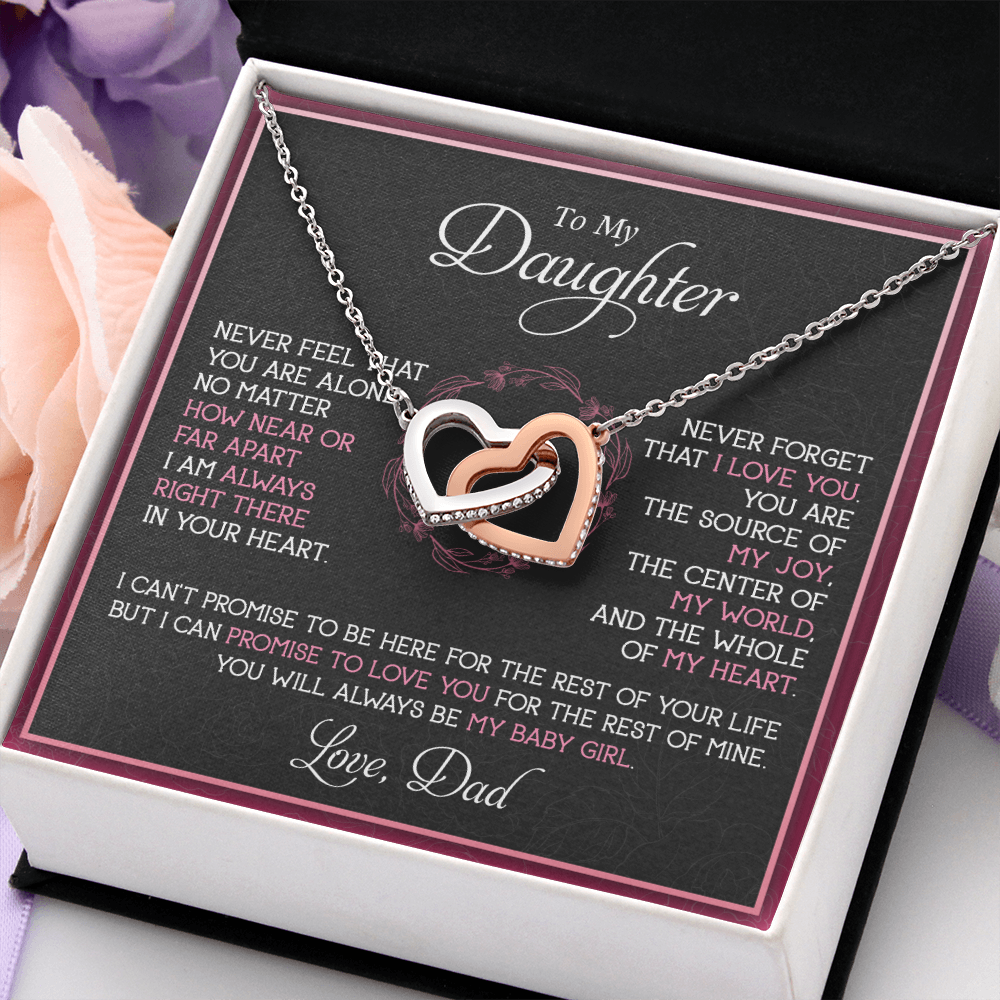 To My Daughter Necklace, Gift For Daughter From Dad, Father's Day Gift