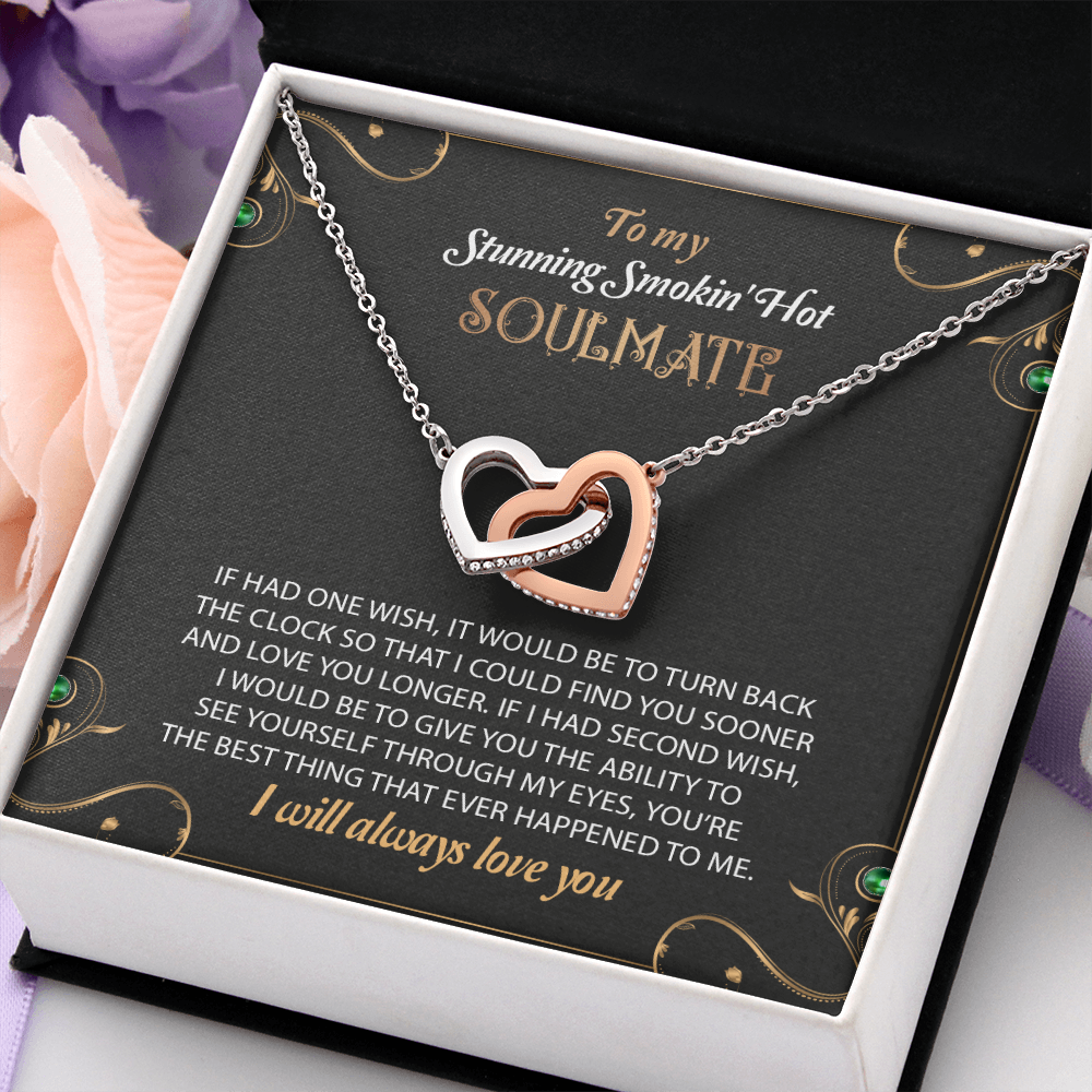 To My Stunning Smoking Hot Soulmate Necklace, Gift For Wife, Birthday Gift