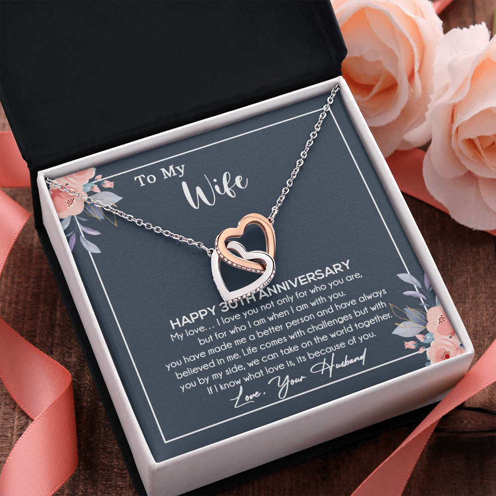 30th Anniversary Gift For Wife Necklace, 30 Year Anniversary, 30th Wedding Gift