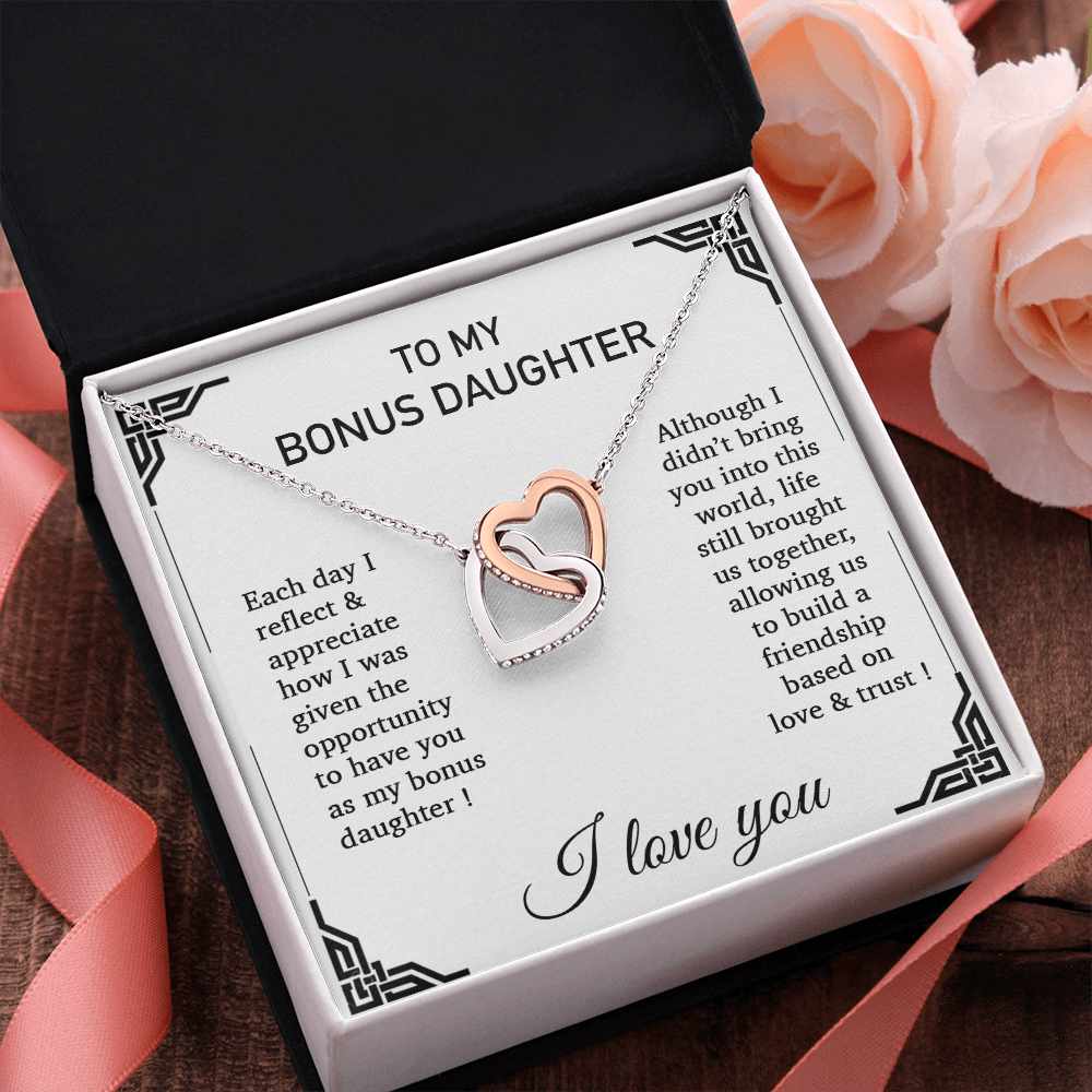 To my Bonus Daughter Necklace, Bonus Daughter, Step Daughter Gift