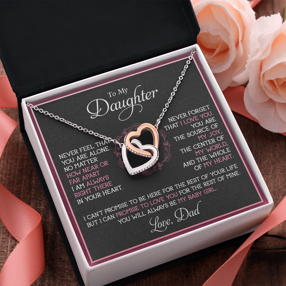 To My Daughter Necklace, Gift For Daughter From Dad, Father's Day Gift