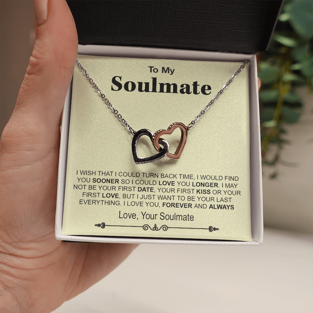 To My Soulmate Necklace, Birthday Necklace For Wife, Anniversary Gift