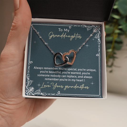 To My Granddaughter Necklace, Birthday Gift For Granddaughter, Birthday Gifts