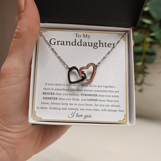 To My Granddaughter Necklace, Birthday Gift For Granddaughter, Birthday Gifts