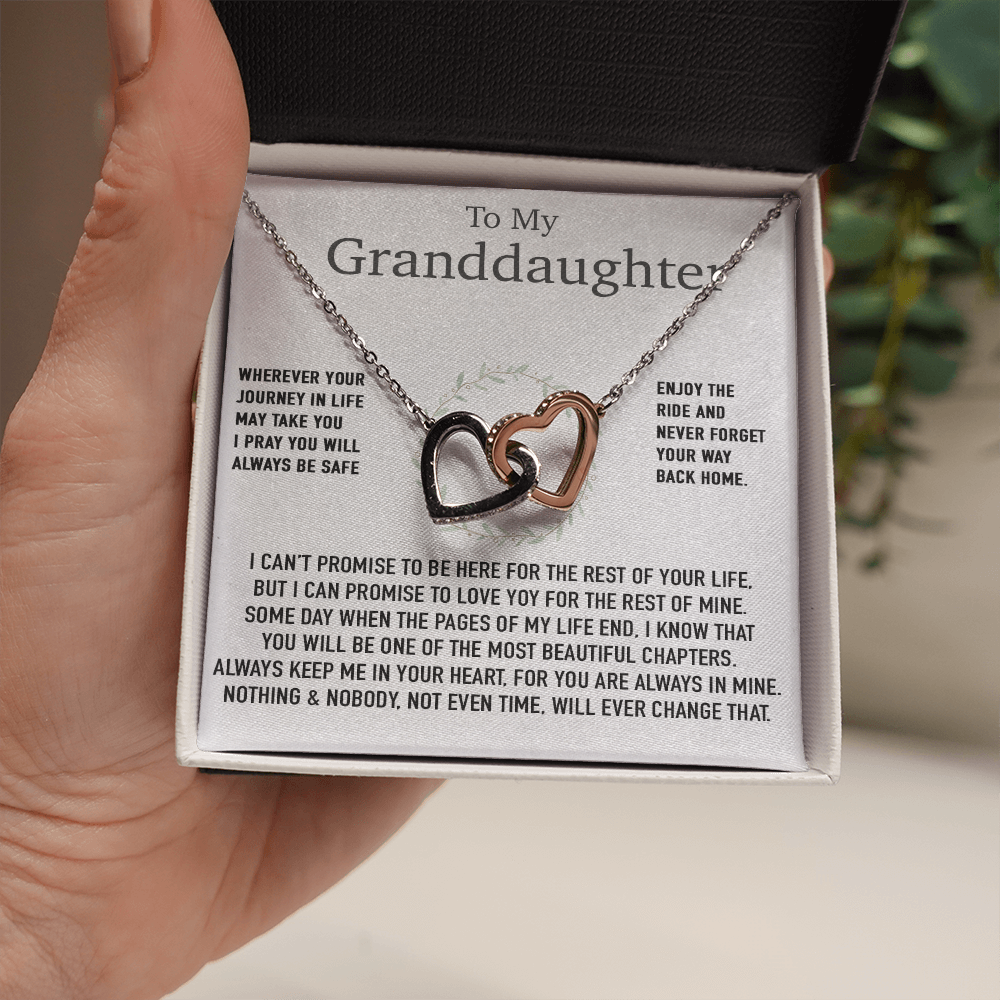 To My Granddaughter Necklace, Birthday Gift For Granddaughter, Birthday Gifts