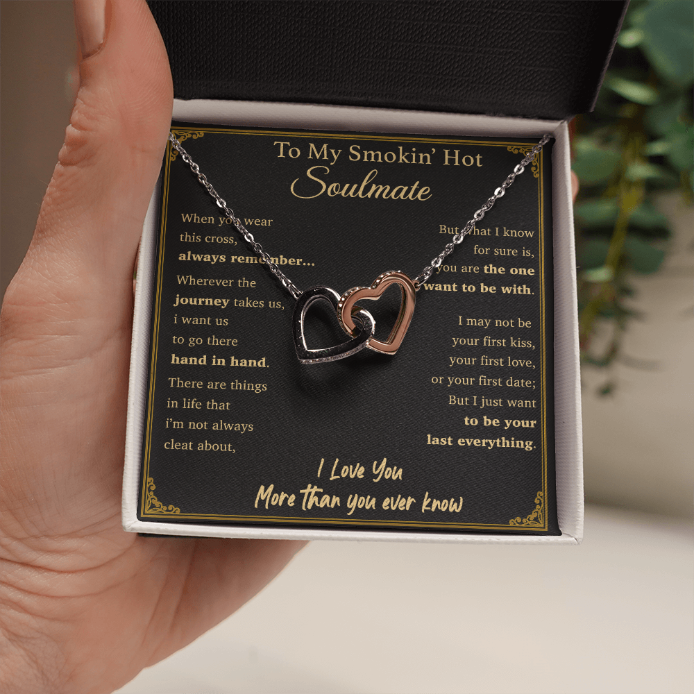 To My Soulmate Necklace Engagement Anniversary Gift for Her Birthday