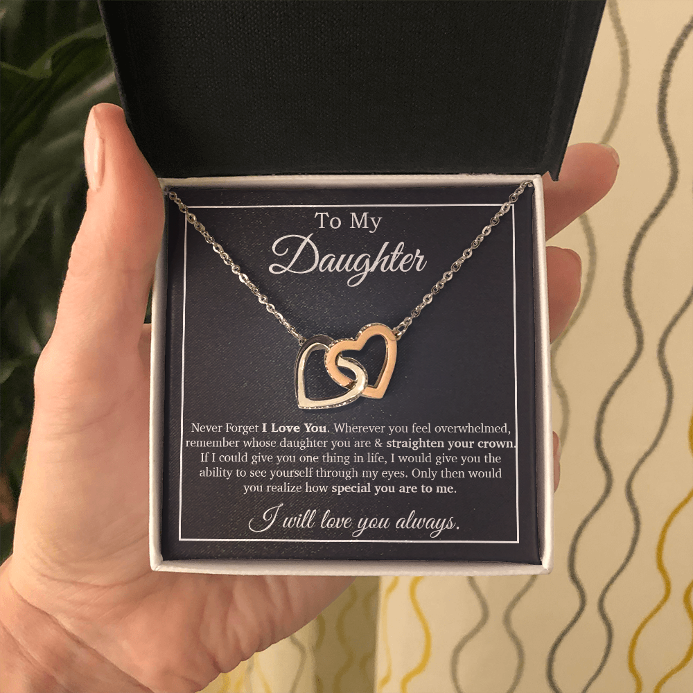 To My Daughter Necklace, Birthday Gift For Daughter,Daughter Father Necklace