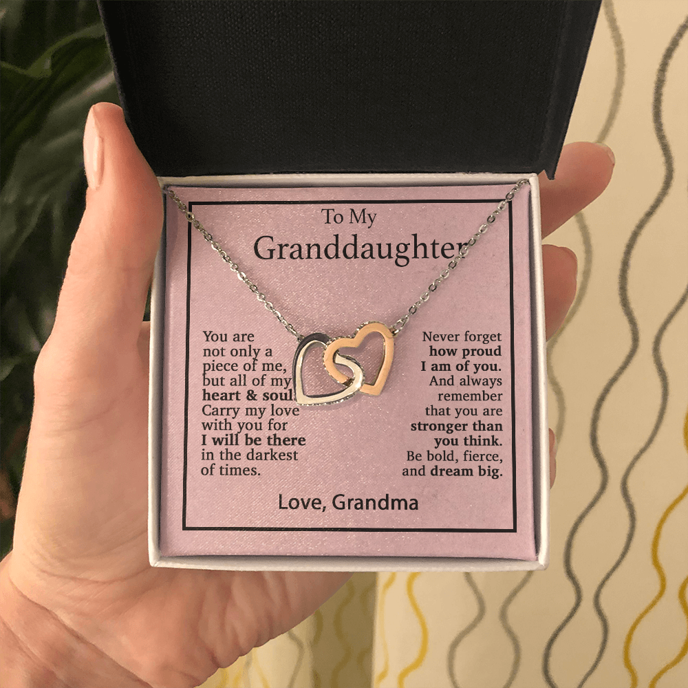 To My Granddaughter Necklace, Birthday Gift For Granddaughter, Birthday Gifts