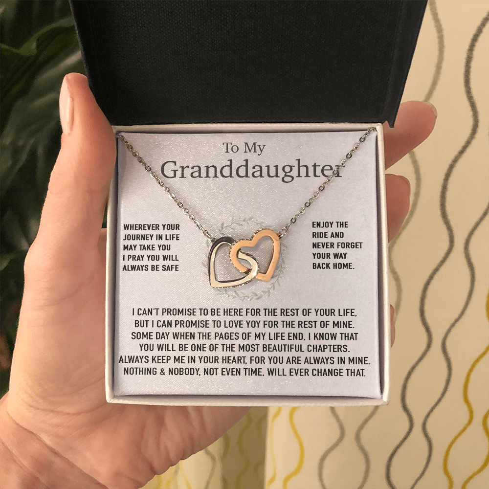 To My Granddaughter Necklace, Birthday Gift For Granddaughter, Birthday Gifts