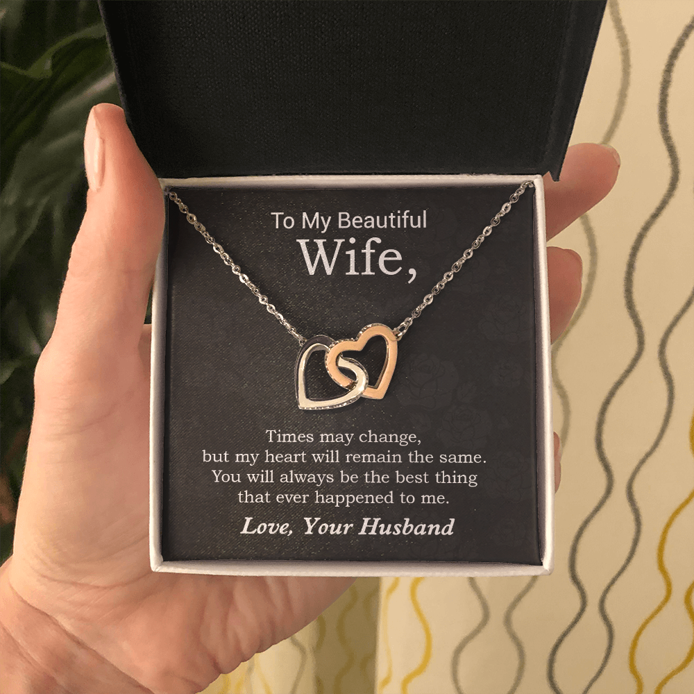 To my Beautiful Wife Necklace, Wife Necklace Gift from Husband, Birthday Gifts