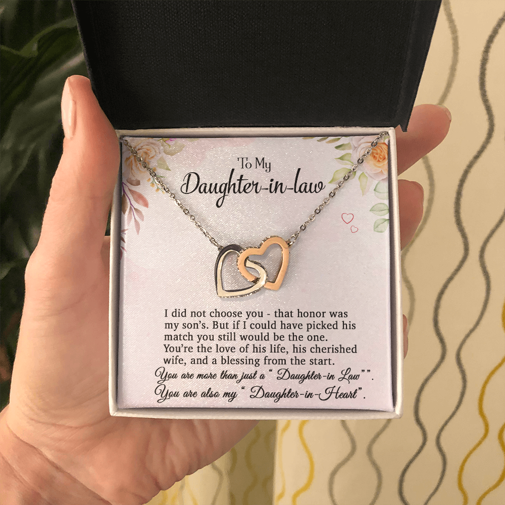To My Daughter-In-Law Necklace, Gift For Daughter In Law, Daughter In Law Gift