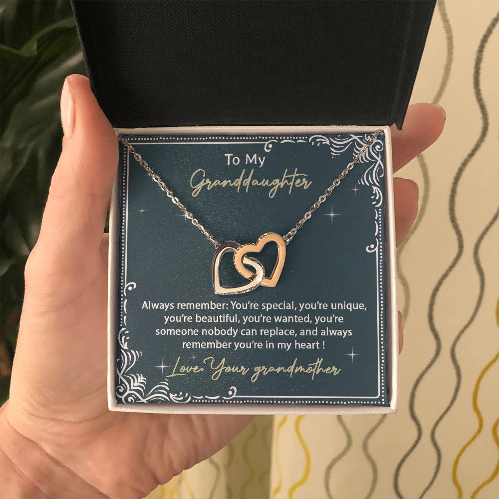 To My Granddaughter Necklace, Birthday Gift For Granddaughter, Birthday Gifts