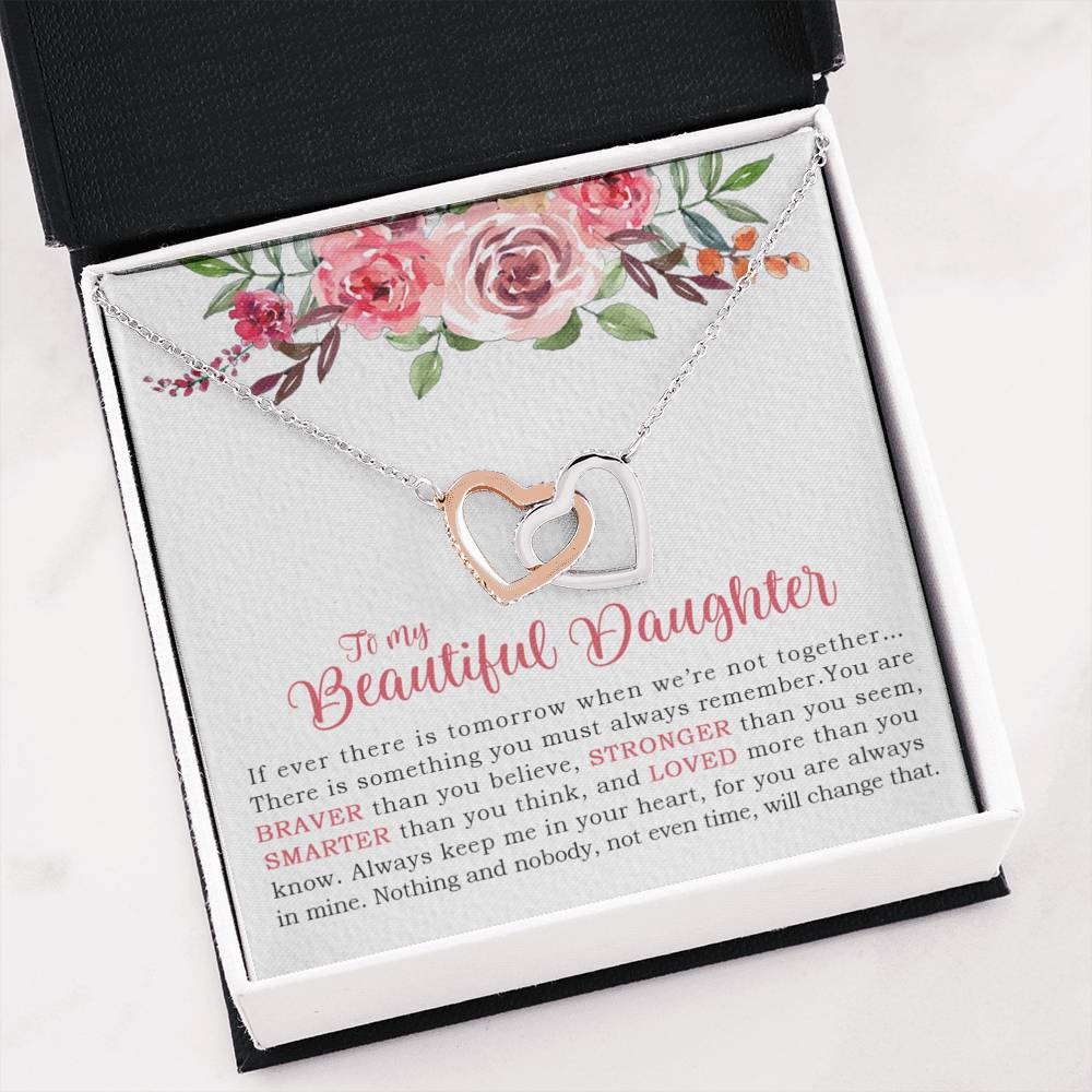 To My Beautiful Daughter Necklace, Dad And Daughter, Birthday Gift For Daughter