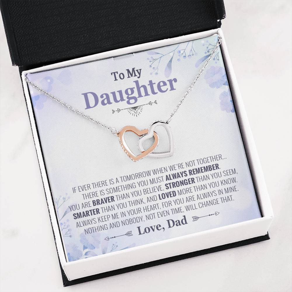 To My Daughter Necklace, Daughter Father Necklace, Daughter Gift from Dad
