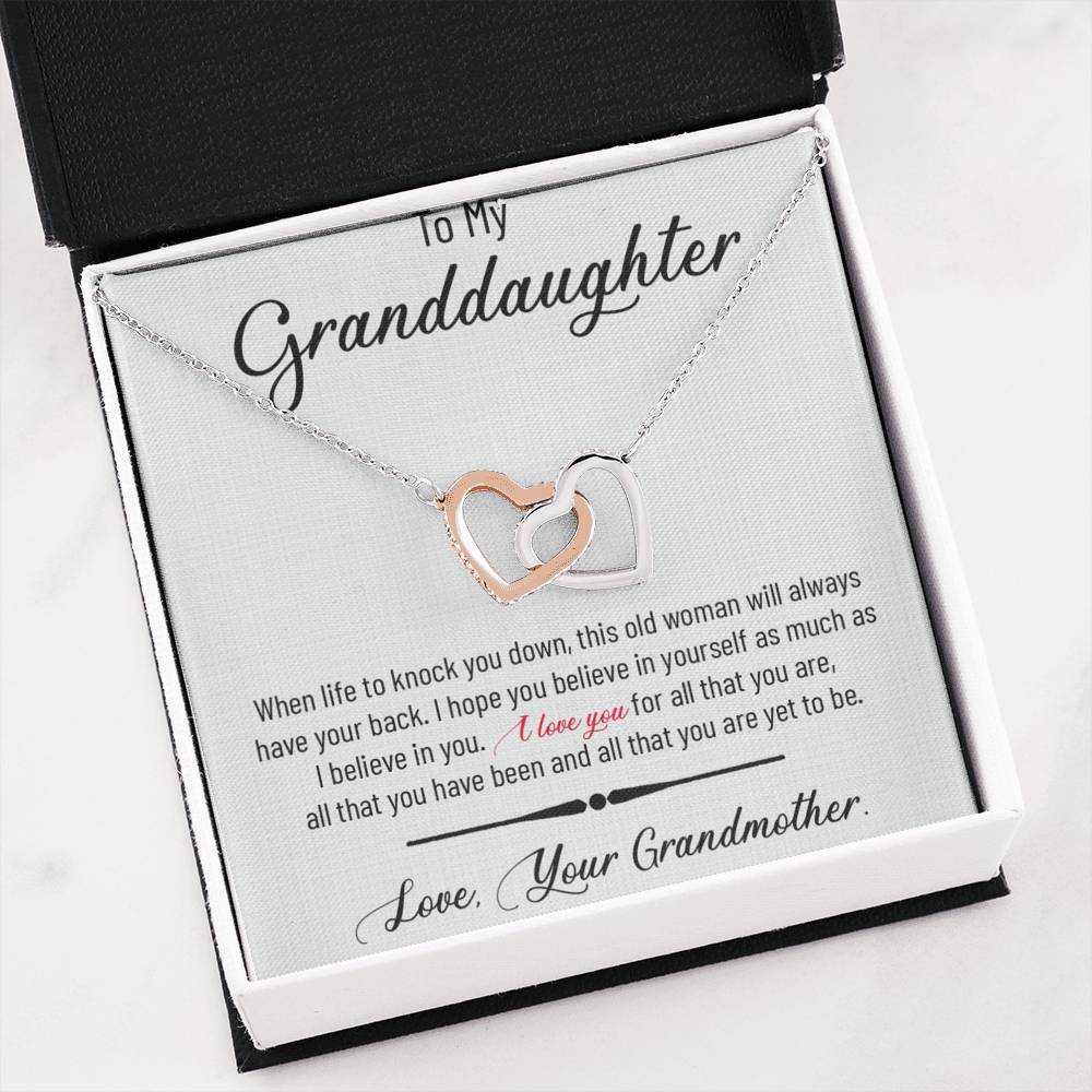 To My Granddaughter Necklace, Granddaughter Gifts From Grandmother