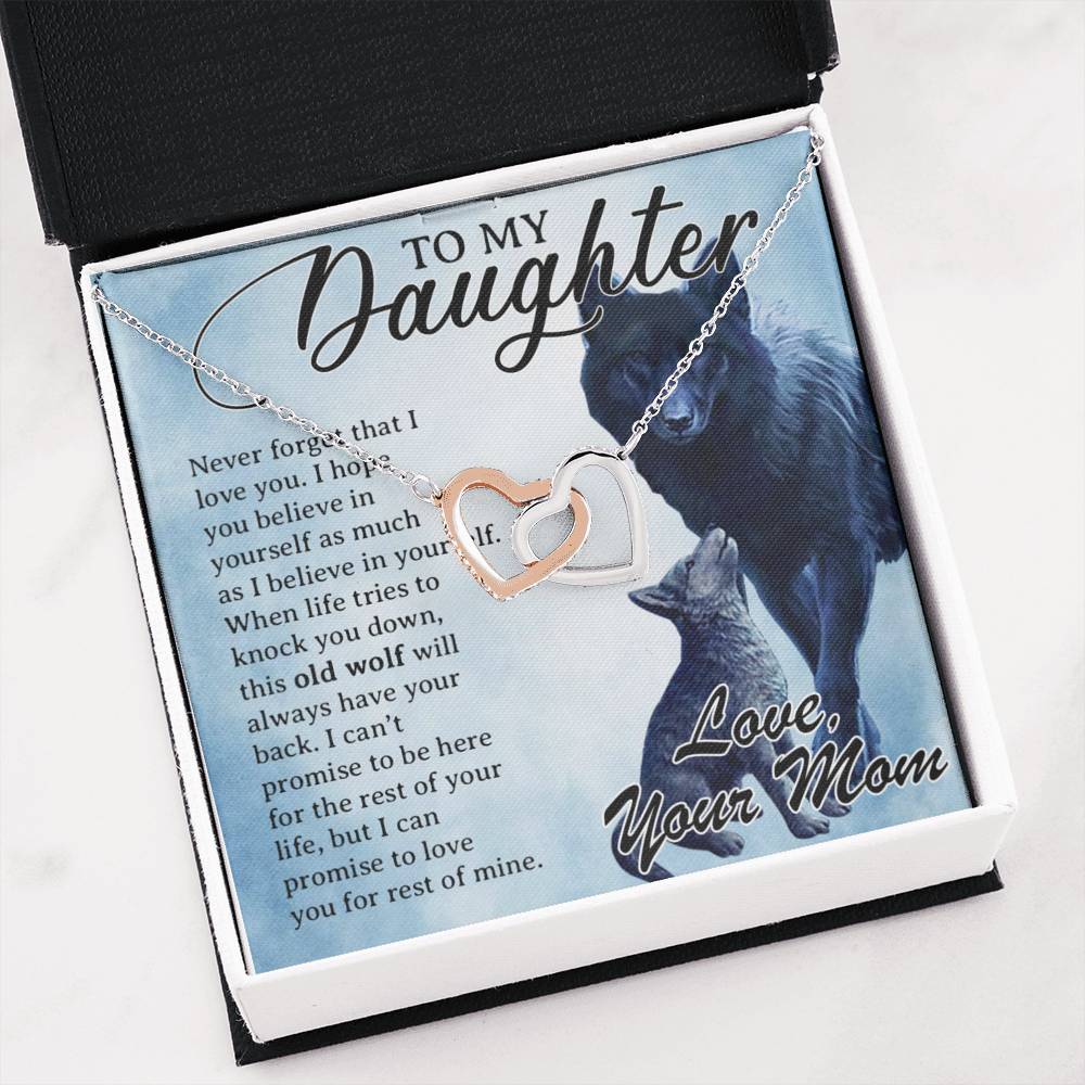 To My Daughter Necklace, Daughter Father Necklace, Daughter Gift from Mom