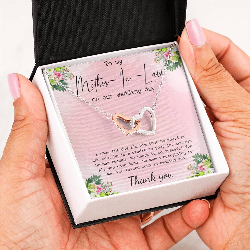 Mother In Law Gift from Bride Necklace, Mother In Law Gift on Wedding Day Gifts