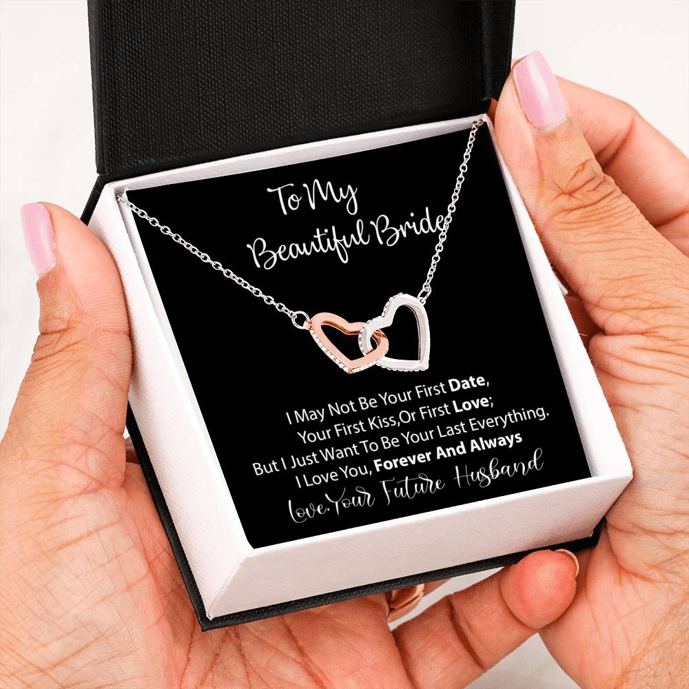 Groom to Bride Necklace Gift Wedding Day Gift for Bride from Groom to Bride Card