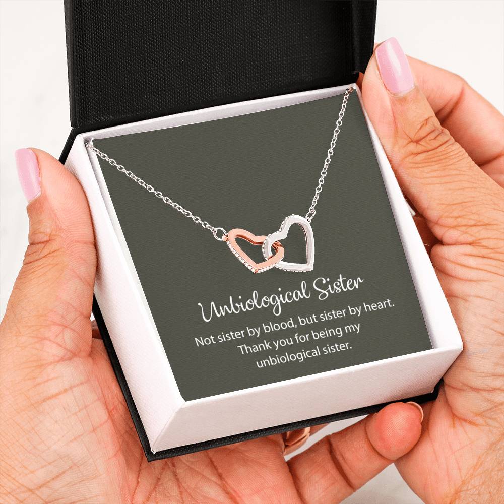 Unbiological Sister Necklace, Best Friend Necklace, Soul Sister, Bridesmaid Gift