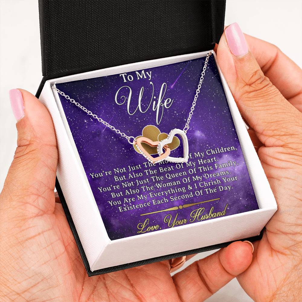 To My Wife Necklace, Engagement Gift for Future Wife,Happy Valentines Day