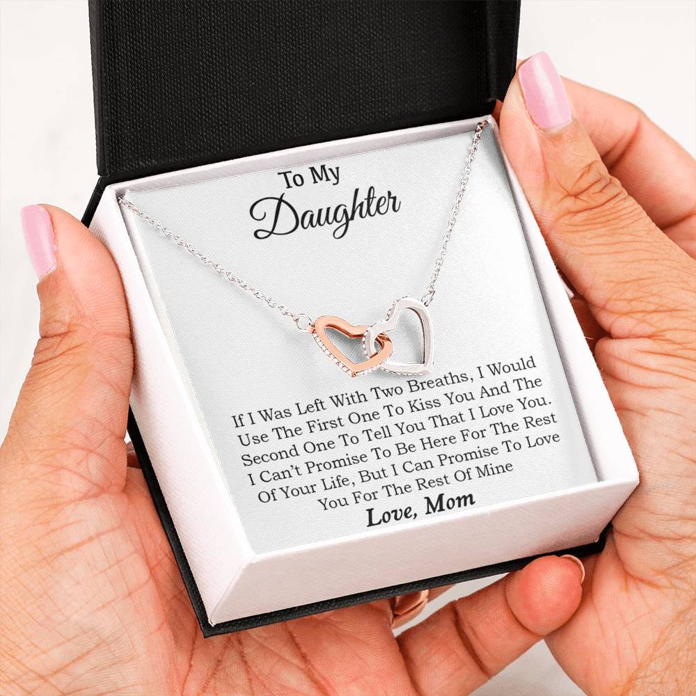 To My Daughter Necklace, Daughter Father Necklace, Daughter Gift from Mom