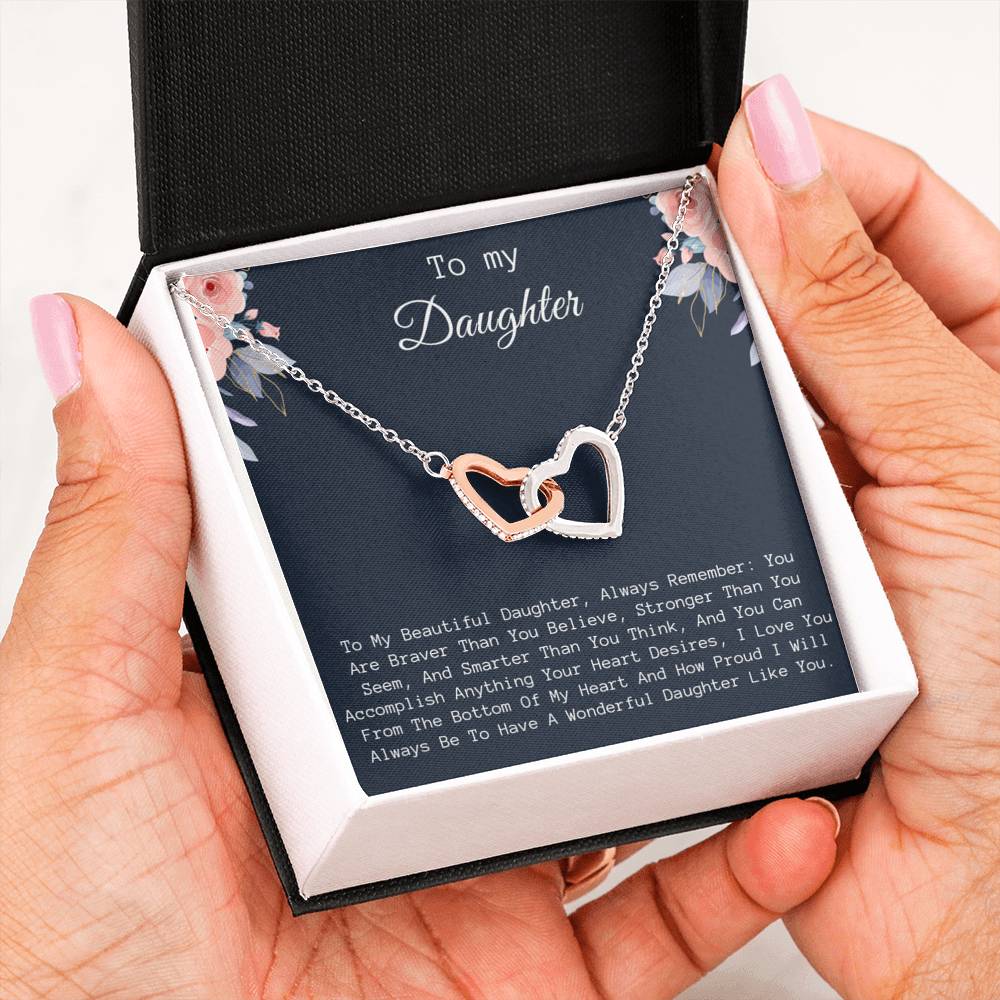 To My Daughter Necklace, Daughter Birthday Gift, Daughter Gifts From Father
