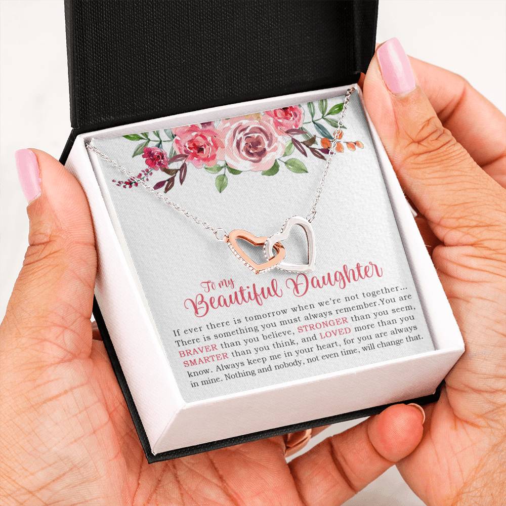 To My Beautiful Daughter Necklace, Dad And Daughter, Birthday Gift For Daughter