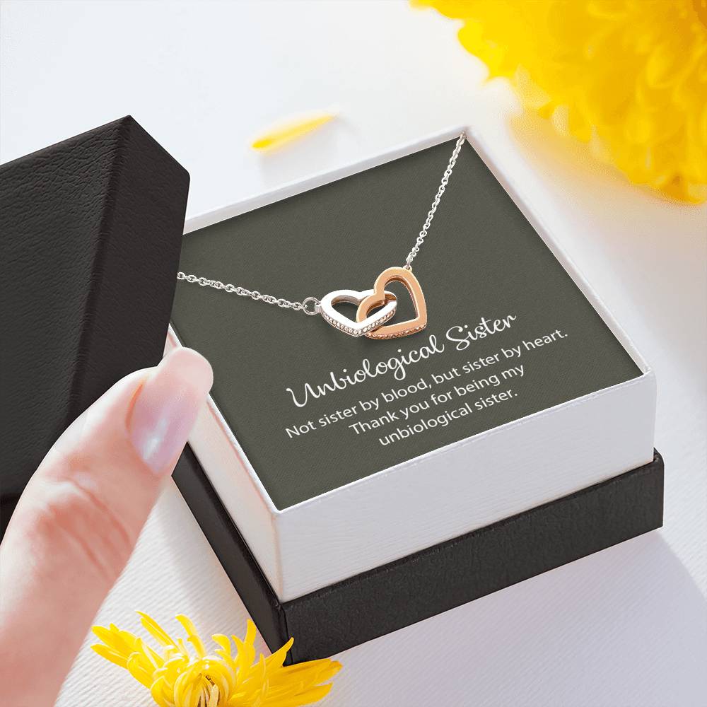 Unbiological Sister Necklace, Best Friend Necklace, Soul Sister, Bridesmaid Gift