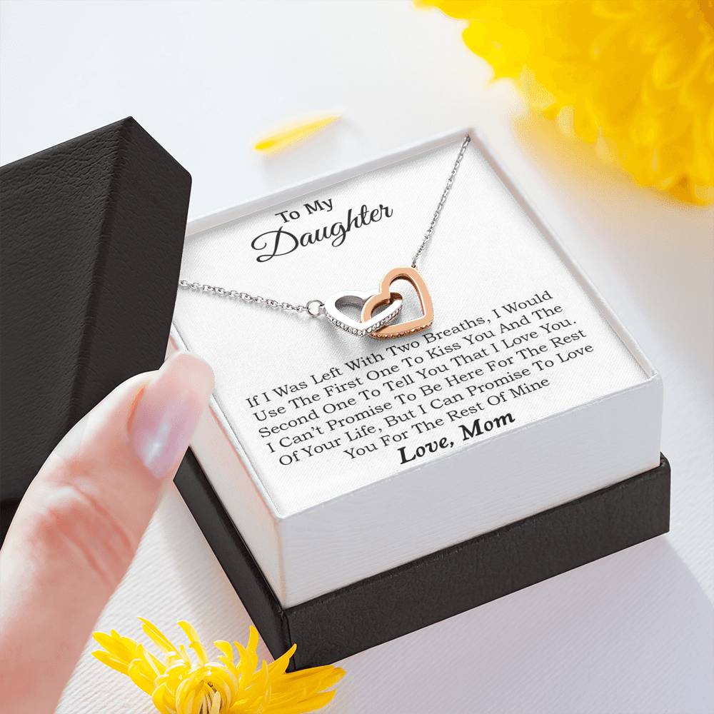 To My Daughter Necklace, Daughter Father Necklace, Daughter Gift from Mom