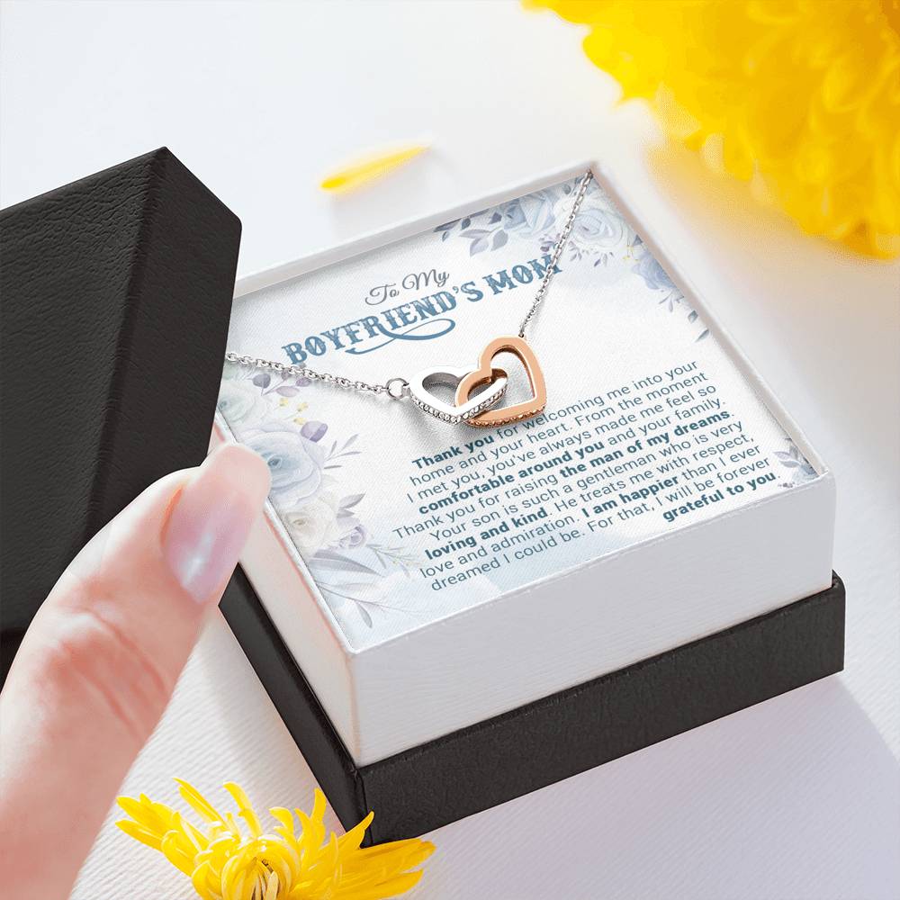 To My Boyfriend's Mom Necklace, For My Boyfriend's Mom, Birthday Gift