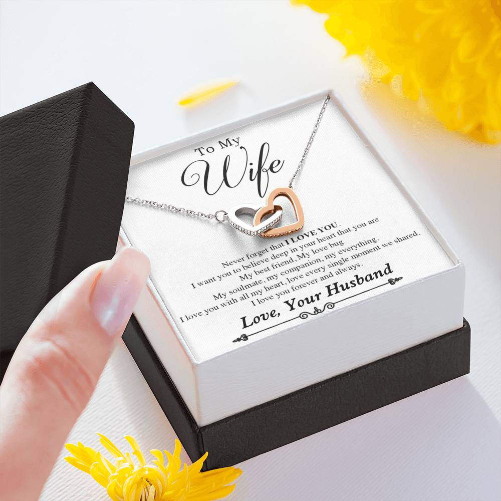 To My Wife Necklace, Gift For Wife, Anniversary Gift For Wife, Necklace For Wife