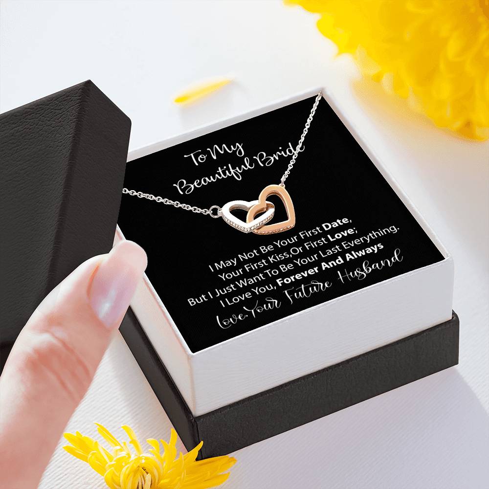 Groom to Bride Necklace Gift Wedding Day Gift for Bride from Groom to Bride Card