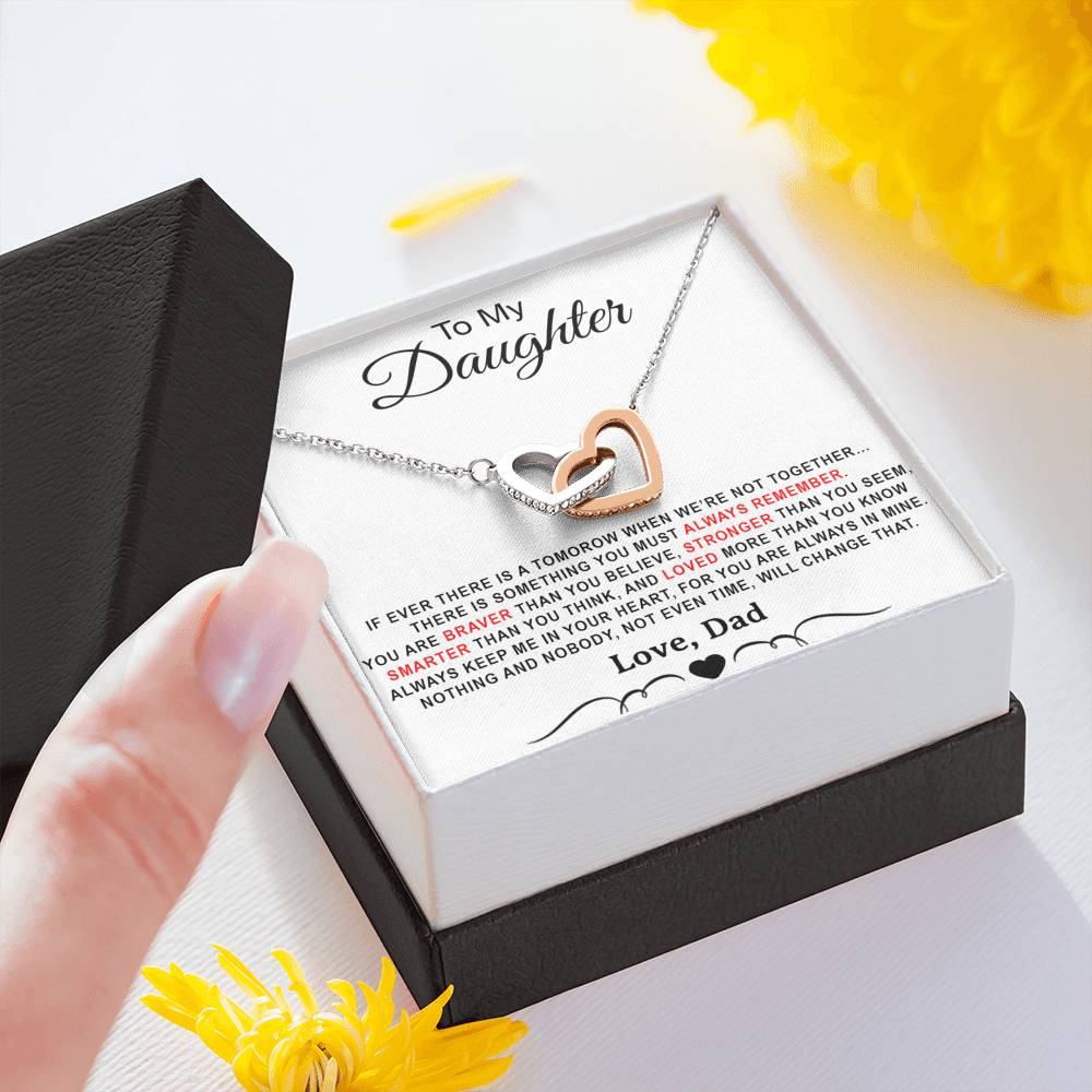 To My Daughter Necklace, Daughter Father Necklace, Daughter Gift from Dad