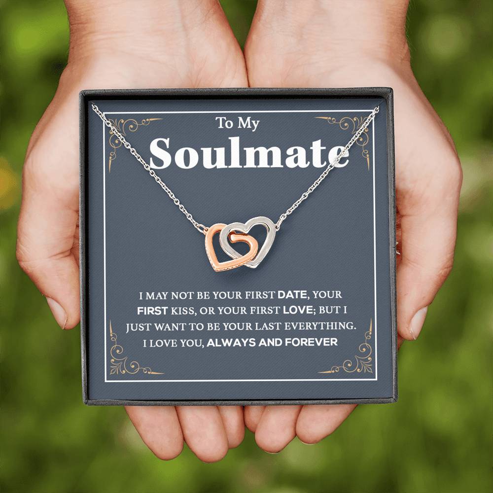 To My Soulmate Necklace, Gift For Wife Girlfriend From Husband, Birthday Gift