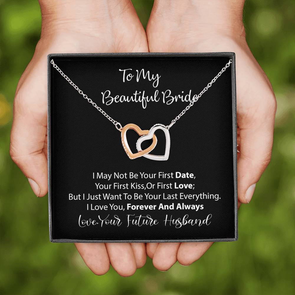 Groom to Bride Necklace Gift Wedding Day Gift for Bride from Groom to Bride Card