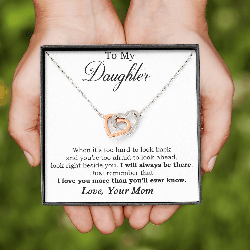 To My Daughter from Mom, Daughter Mother Necklace, Daughter Gift from Mom