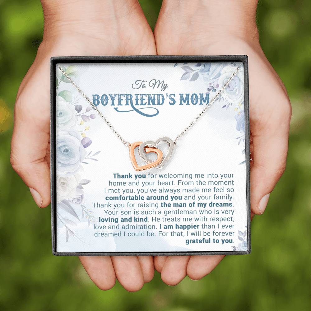 To My Boyfriend's Mom Necklace, For My Boyfriend's Mom, Birthday Gift