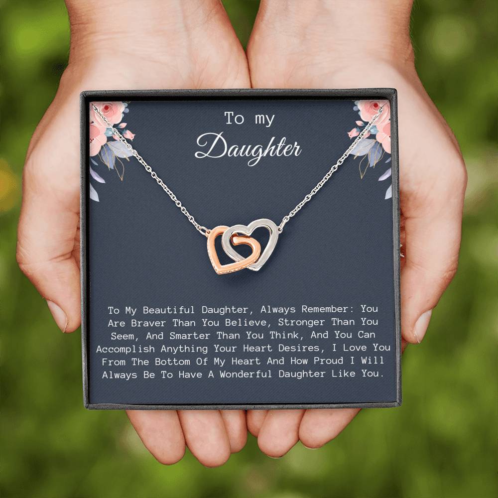 To My Daughter Necklace, Daughter Birthday Gift, Daughter Gifts From Father