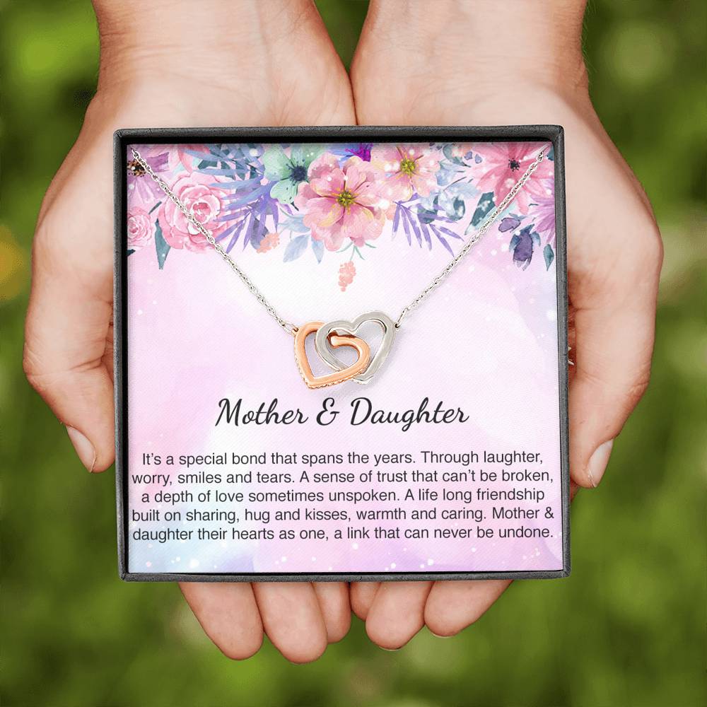Mother and Daughter Interlocking Necklace Mom Gift Mother Day Gift Daughter Gift