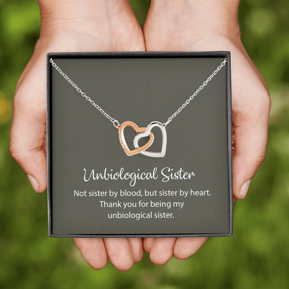 Unbiological Sister Necklace, Best Friend Necklace, Soul Sister, Bridesmaid Gift