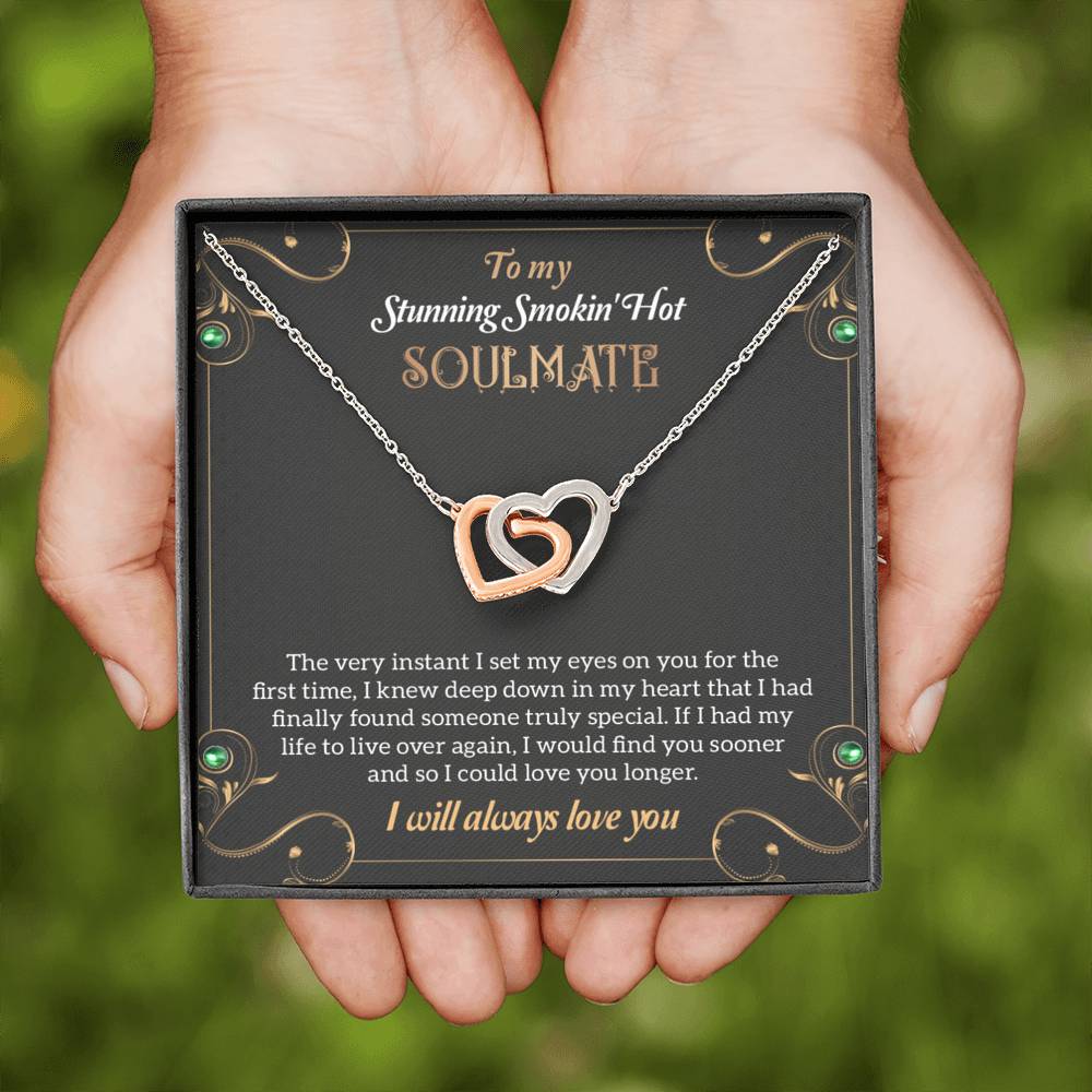 To My Stunning Smoking Hot Soulmate Necklace, Gift For Wife, Birthday Gift