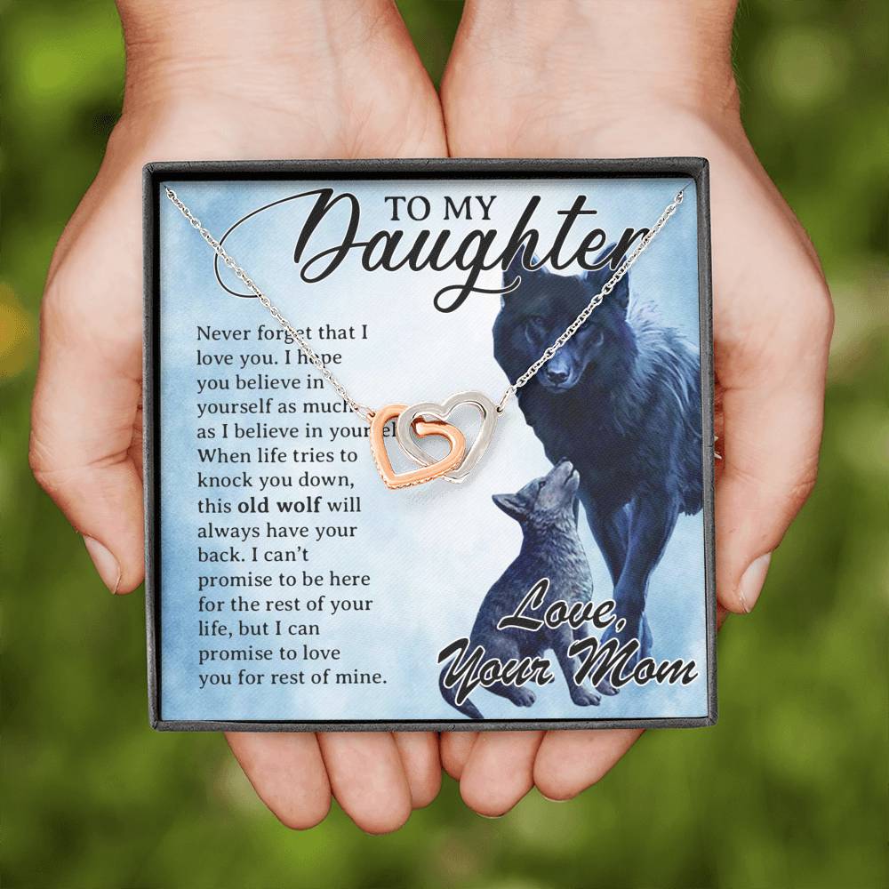 To My Daughter Necklace, Daughter Father Necklace, Daughter Gift from Mom