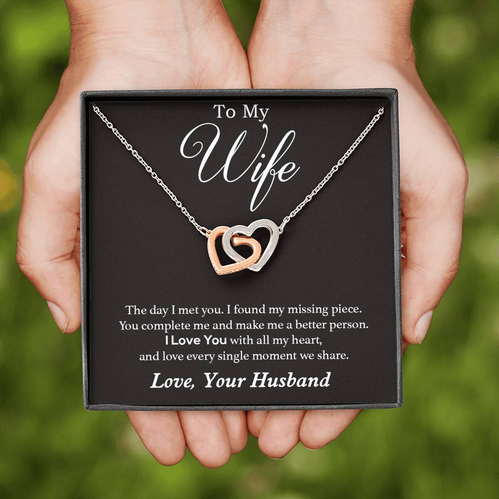 To My Wife Necklace, Engagement Gift for Future Wife, Birthday Gift